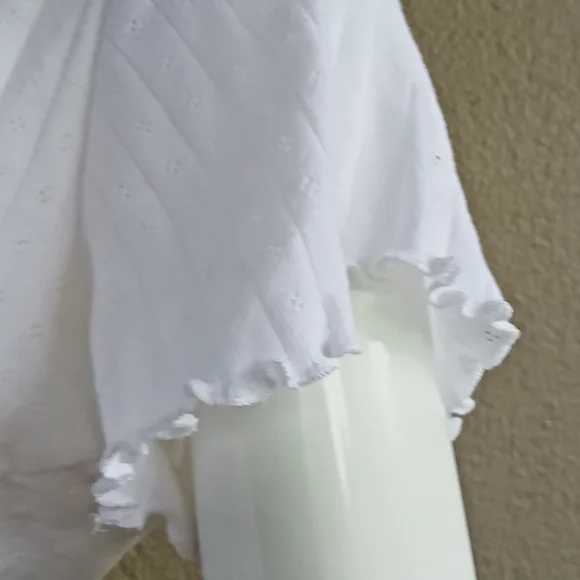 Glassons white crop top size L - Picture 3 of 4